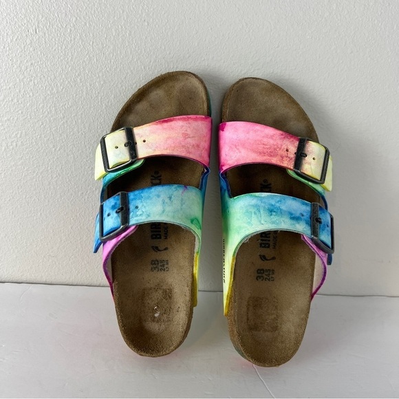 Custom Made Tie-Dye Birkenstock Arizona - Picture 2 of 5